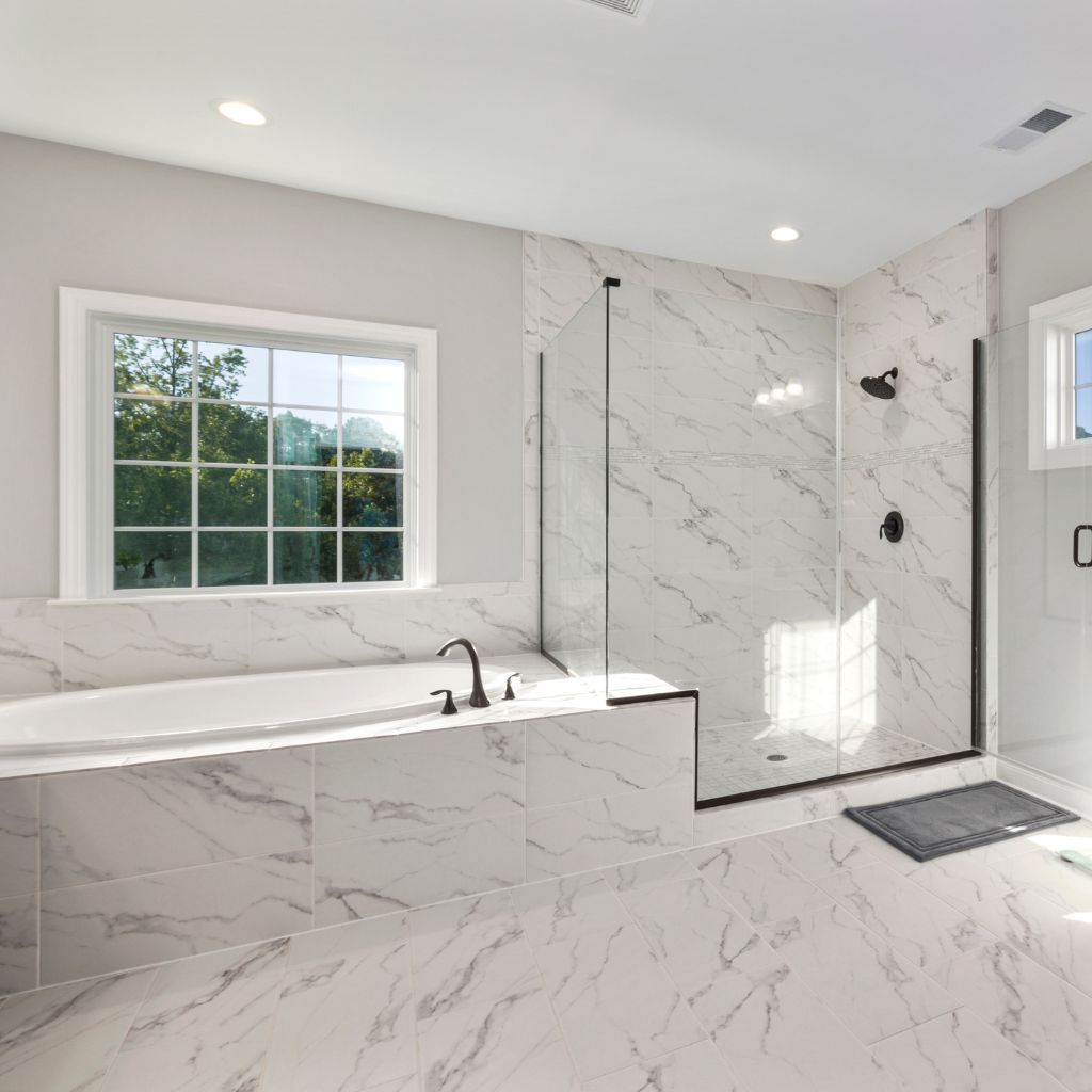 bright bathroom design