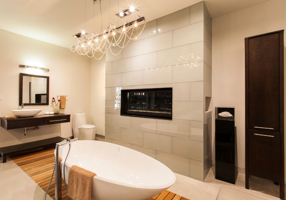 luxurious bathroom renovation