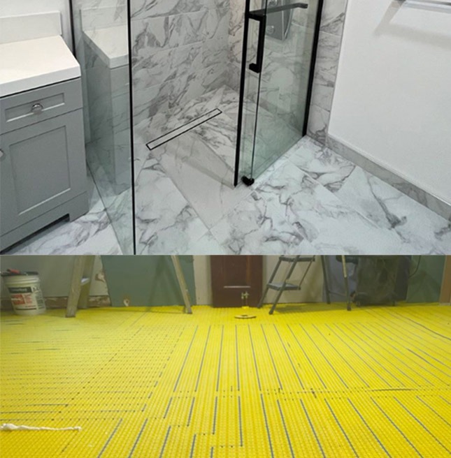 Heated floors under tile Specialized Services