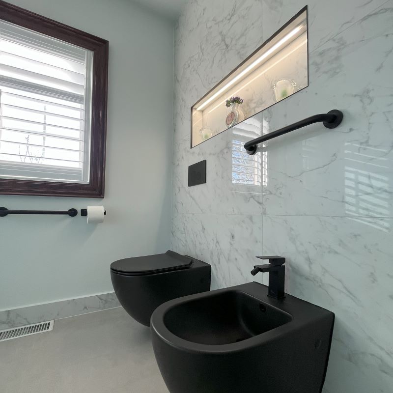 putting tile floor laying wall tiles custom niche