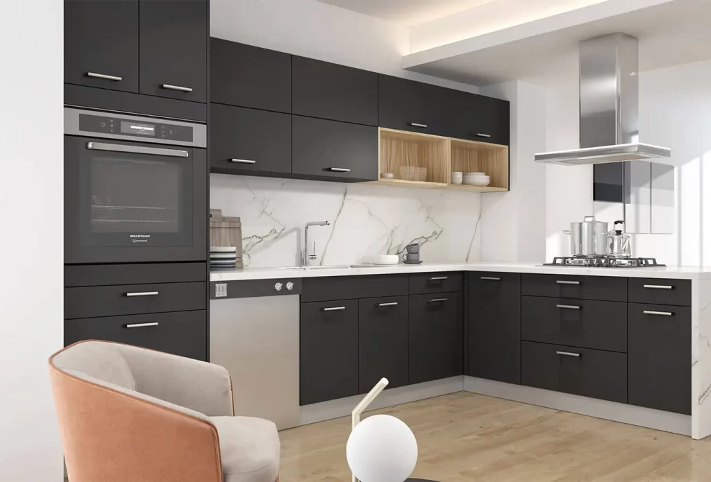 Kitchen cabinet Grand Style Matte Jet Black 2