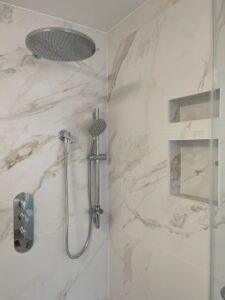custom tile niche in the shower Thornhill