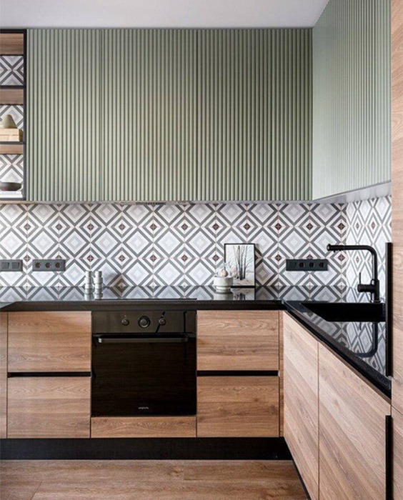 black quartz countertops for kitchen front