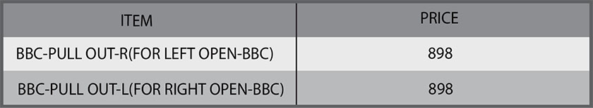 BBC PULL OUT L R table