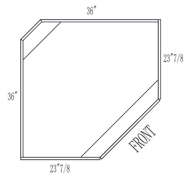 Diagonal Sink Cabinet 2