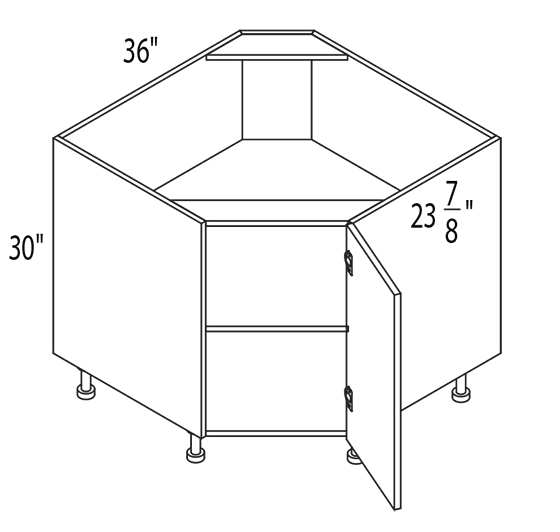 Diagonal Sink Cabinet