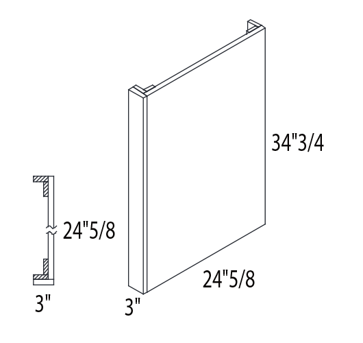 Dishwasher End Panel