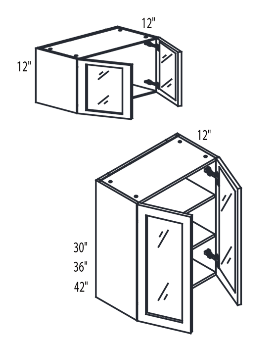 Double Glass Door Shaker