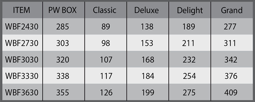 Wall Bi Folding Cabinet table