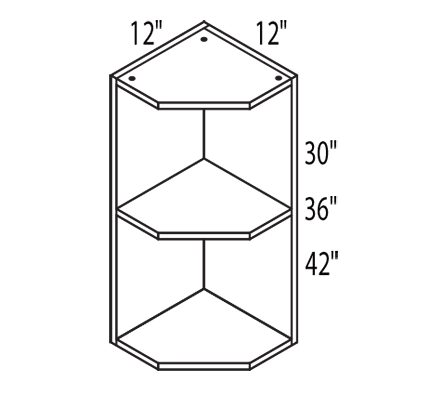 Wall End Shelf Cabinet