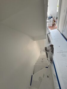 Furniture and Railing Coverage We use lightweight polymer sheeting to protect nearby surfaces