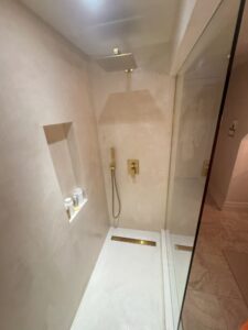 microcement shower walls