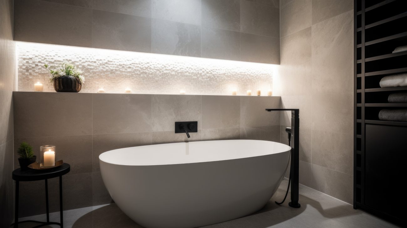 Bathroom Renovations Brampton light wall niche