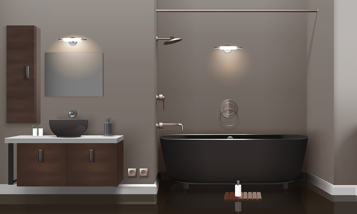Modern bathroom interior design in GTA by MagicReno