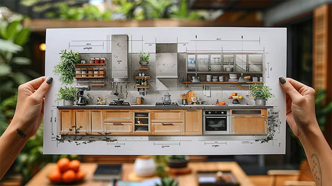 kitchen design 2d consultation