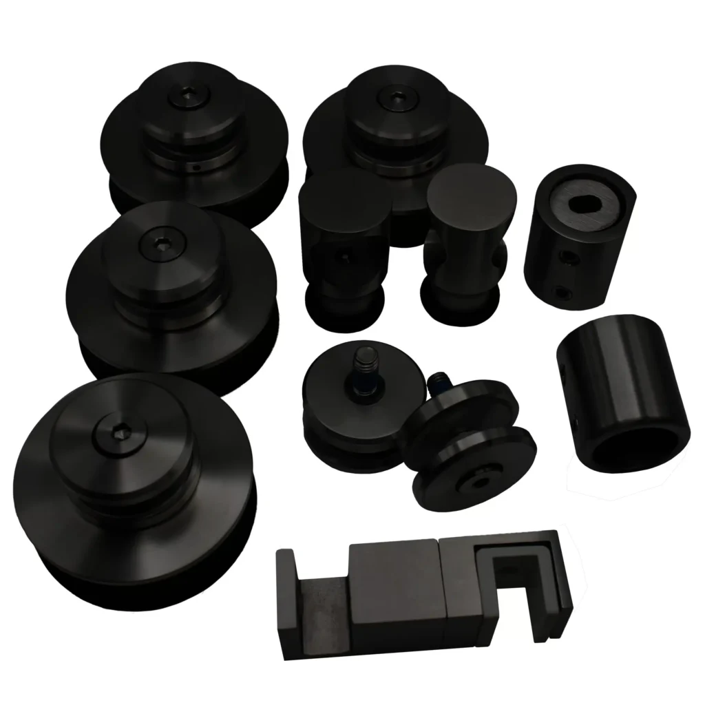 Link Hardware 180° Crescent Series Sliding System black