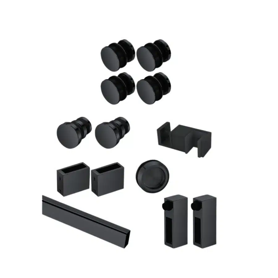 Link Hardware Deluxe 180° Serenity Sliding System black