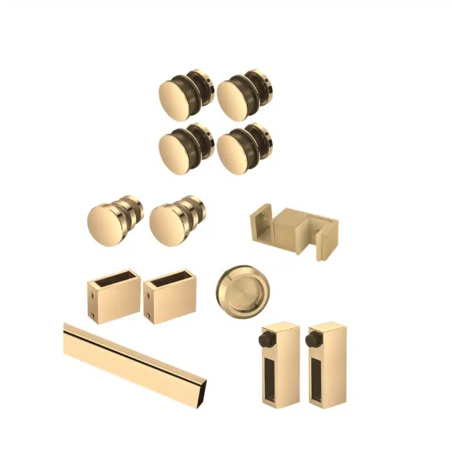 Link Hardware Deluxe 180° Serenity Sliding System gold