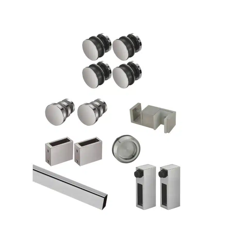 Link Hardware Deluxe 180° Serenity Sliding System nickel