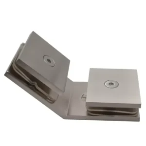 Square 135° Glass to Glass Clamp