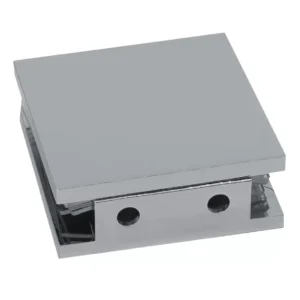 Square Style Notch in Glass Fixed Panel U Clamps