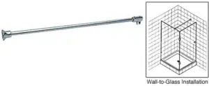 Wall Mount Support Bar 51″ with Brackets