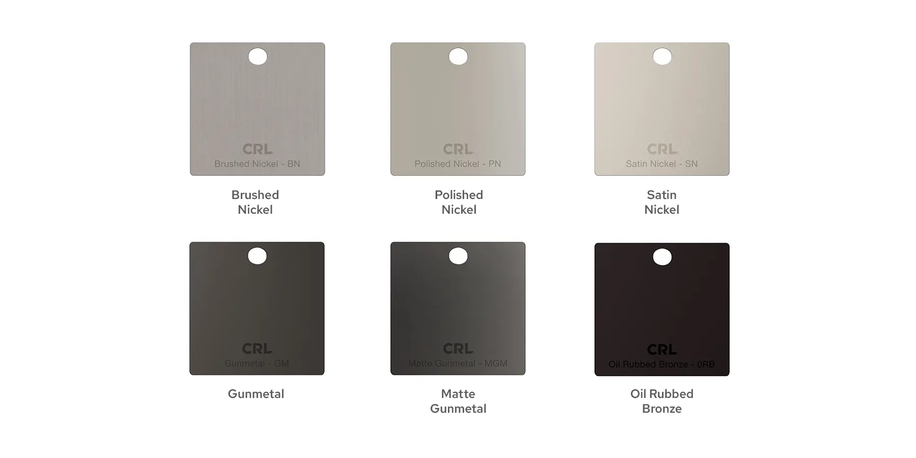 metal finishes warm white